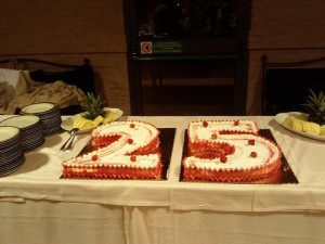 25 anni di lavoro torta