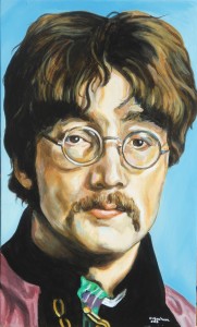2 - John Lennon - 2015 - 30x50 - smalti su multistrato